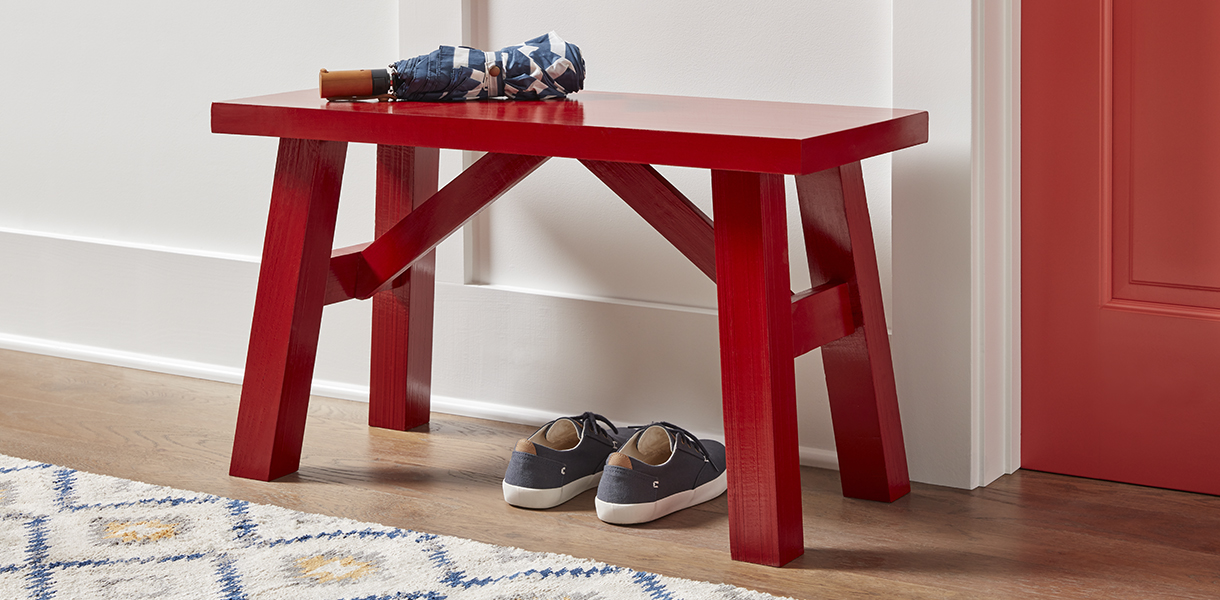 red bench