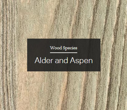 Alder and Aspen wood
