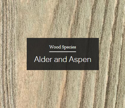 Alder and Aspen wood