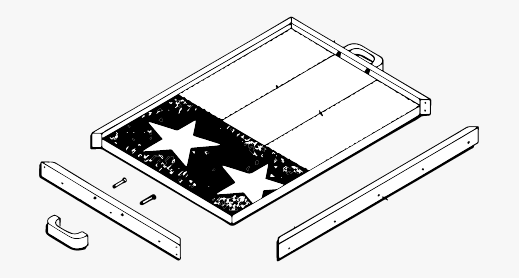 country flag tray