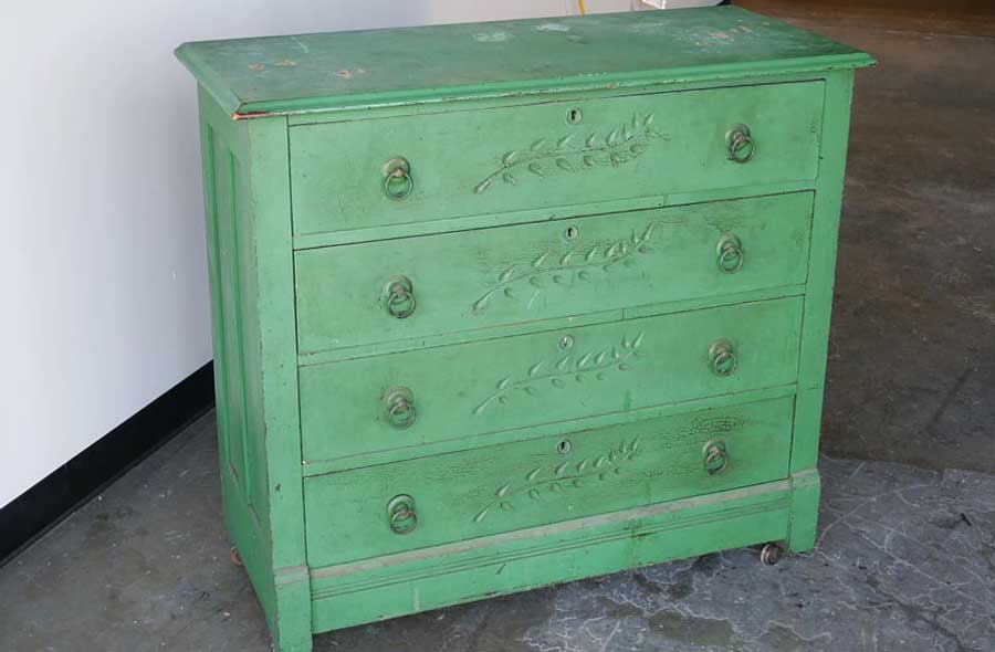 painted dresser